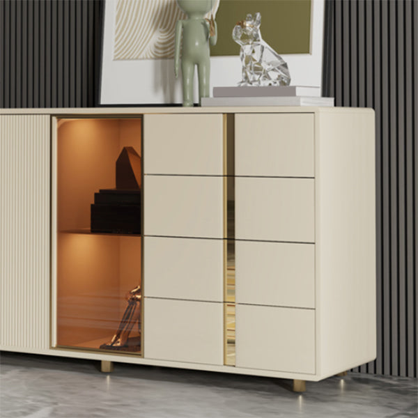 Glam Storage Chest Dresser Wooden Storage Chest with 4 Drawers