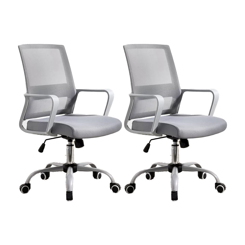 Fixed Arms Office Chair Tilt Mechanism Modern Ergonomic Desk Chair with Wheels