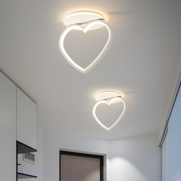 LED White Ceiling Light Contemporary Flush Mount Lighting for Foyer