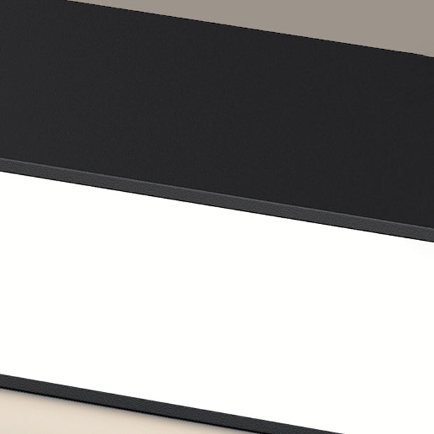 Modern Metal Flush Mount Linear Shape Ceiling Lamp with Acrylic Shade for Living Room