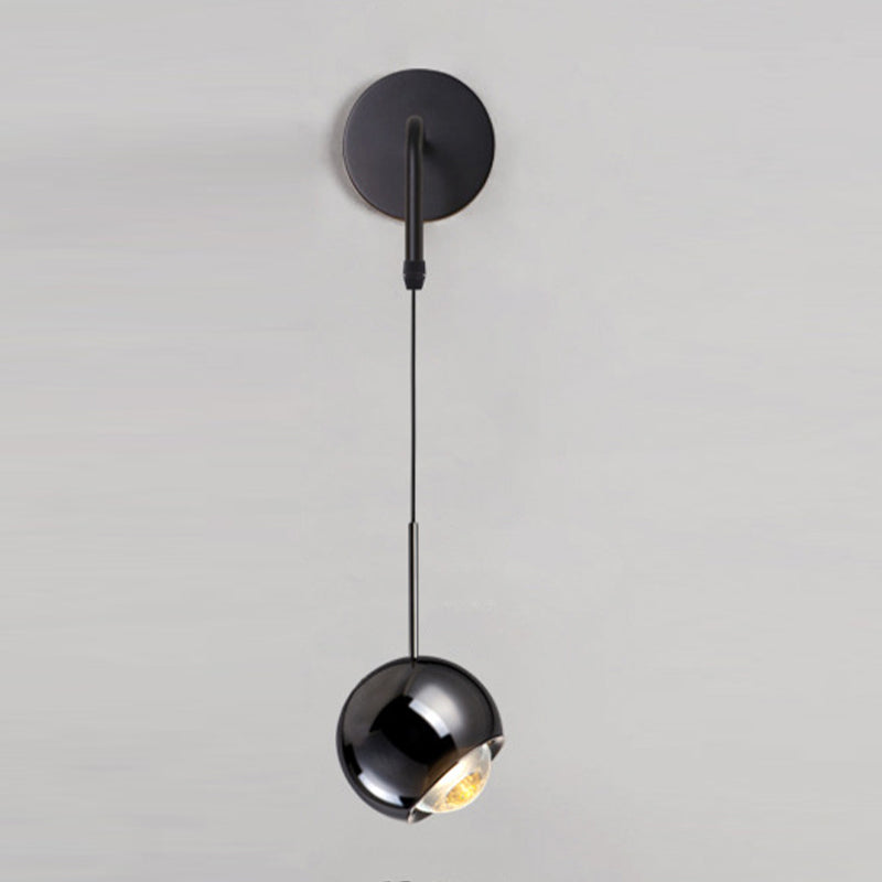 Contemporary Wall Light Fixture Simple Wall Light Sconce with Metal Shade for Bedroom