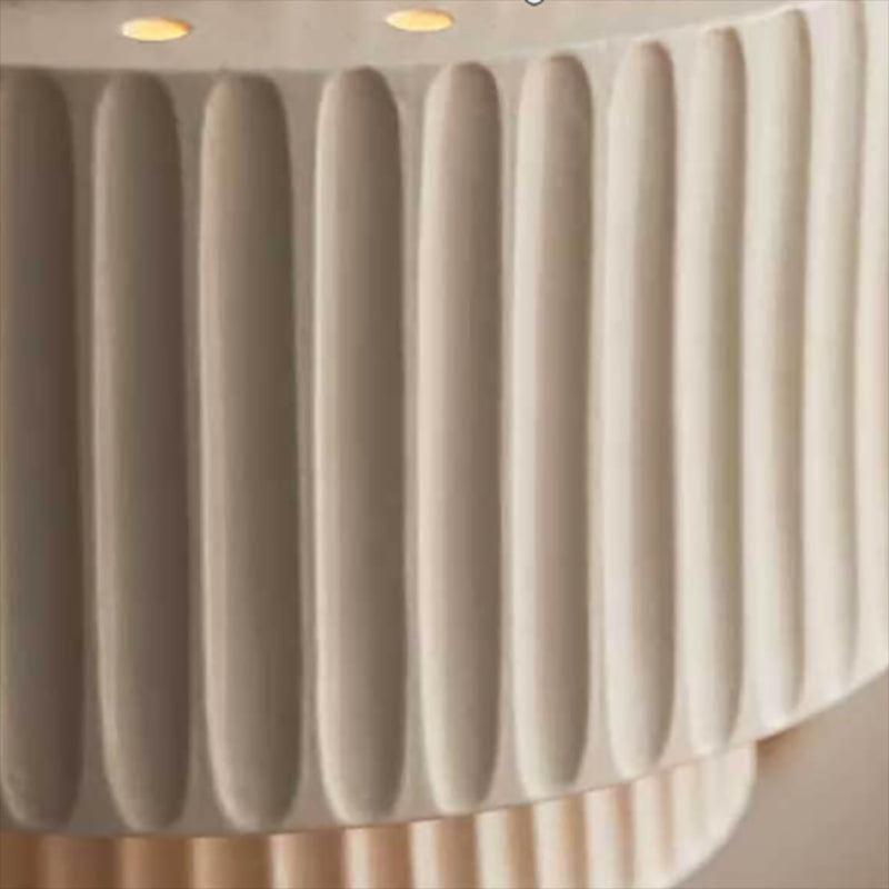 Resin Shade Wall Lamp Modern Style White Shape Wall Mounted Lighting for Bedroom