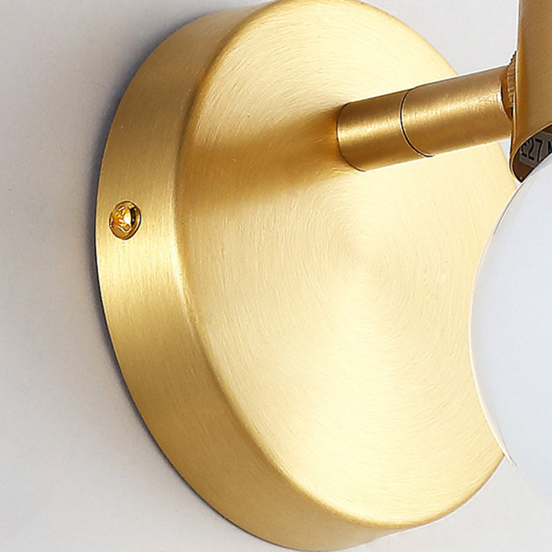 Postmodern Wall Lamp Metallic Shade Wall Light Sconce for Sitting Room