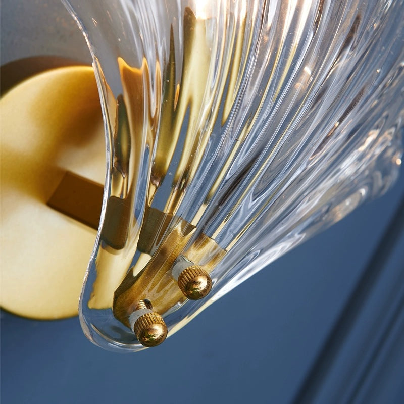 Postmodern Wall Lamp Minimalist Wall Light Sconce with Glass Shade for Sitting Room