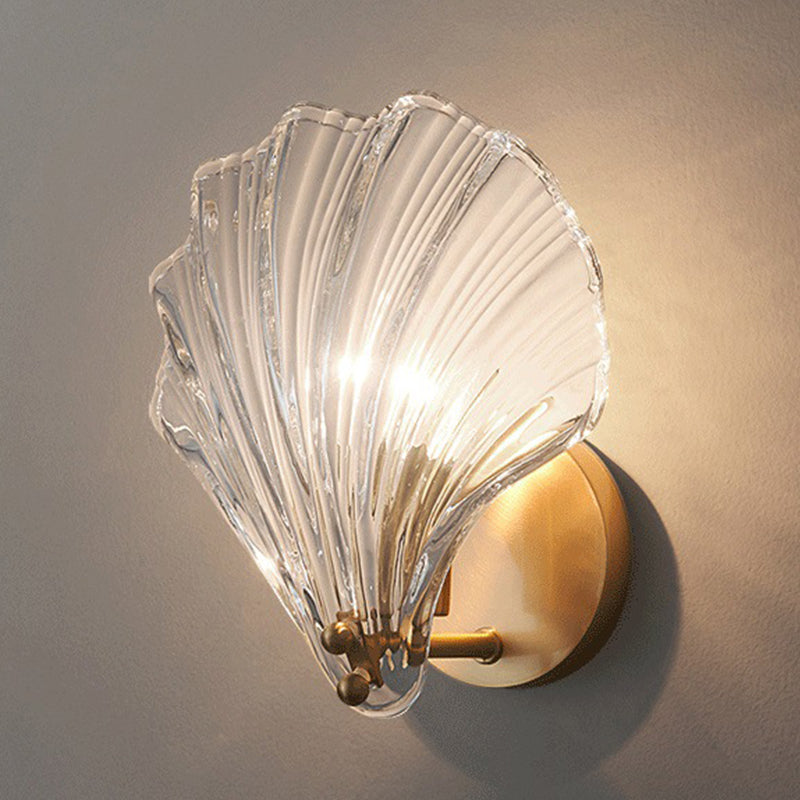 Postmodern Wall Lamp Minimalist Wall Light Sconce with Glass Shade for Sitting Room