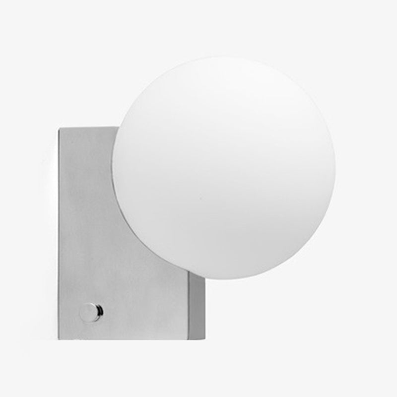 Ball Shape Glass Vanity Lamp Modern Style 1 Light Vanity Light Fixture