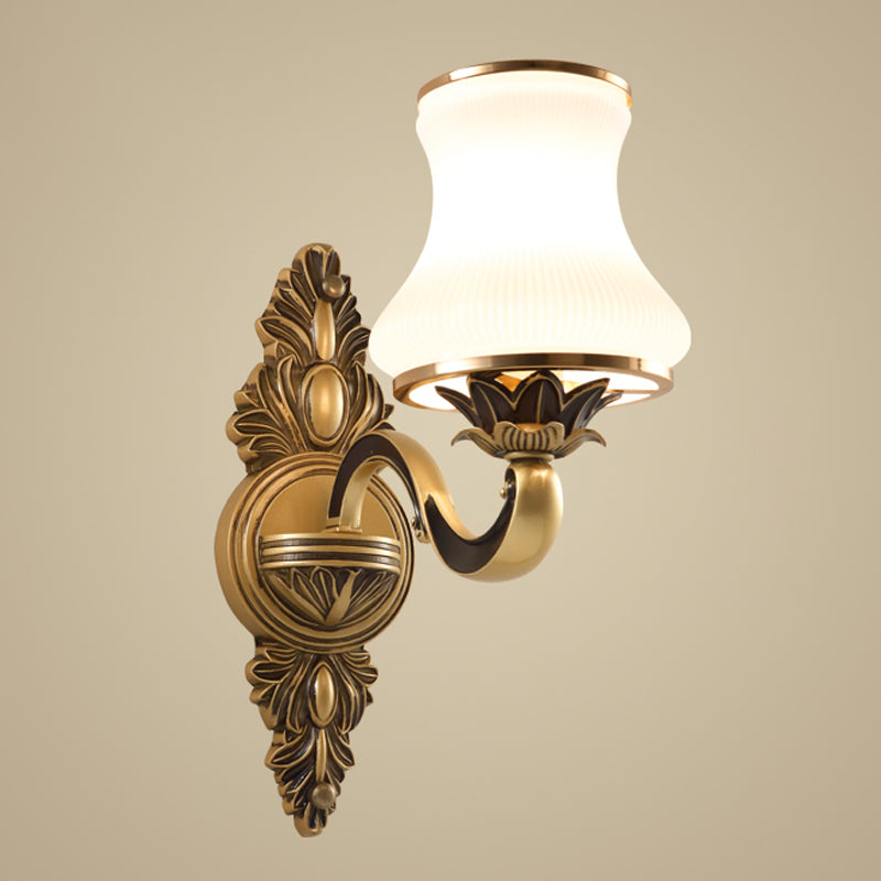 Nordic Style Vanity Light Geometry Shape Vanity Lamp with Glass Shade for Living Room