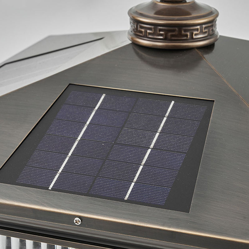 Modern LED Pillar Lamp Simple Solar Lighting Fixture for Garden