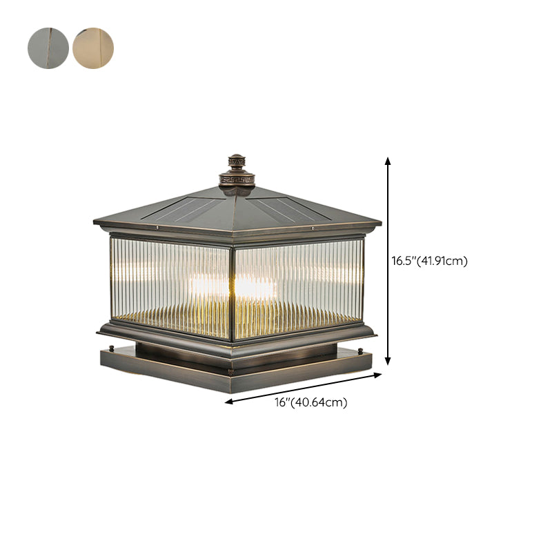 Modern LED Pillar Lamp Simple Solar Lighting Fixture for Garden