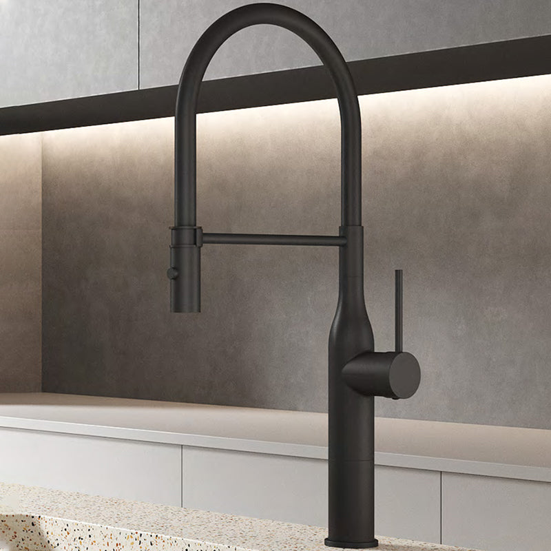 Traditional Single Level Kitchen Faucet Lead Free Metal Faucet