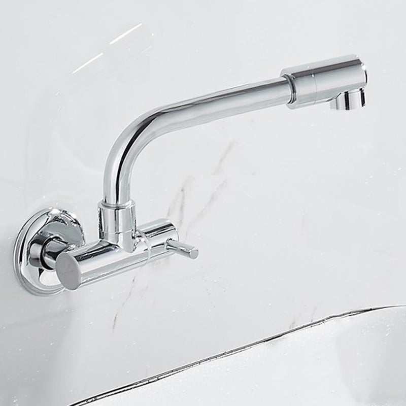 Modern Wall Mounted Water Filler One Handle High Arch Kitchen Faucet