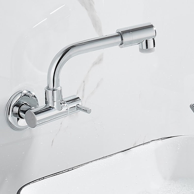 Modern Wall Mounted Water Filler One Handle High Arch Kitchen Faucet