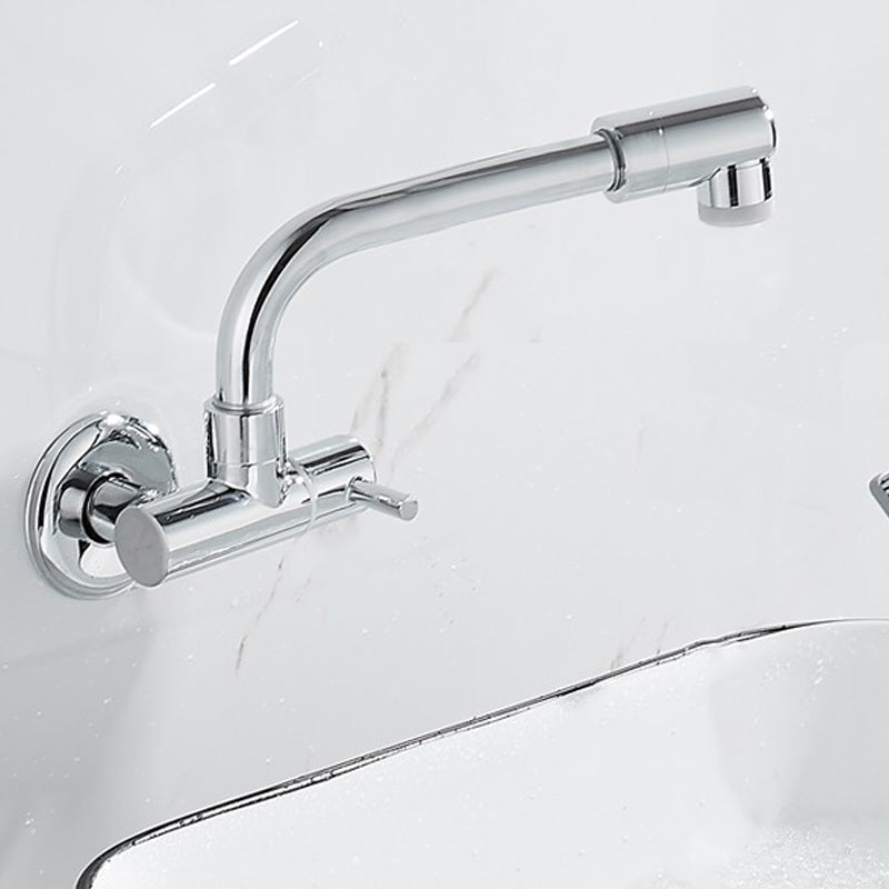 Modern Wall Mounted Water Filler One Handle High Arch Kitchen Faucet