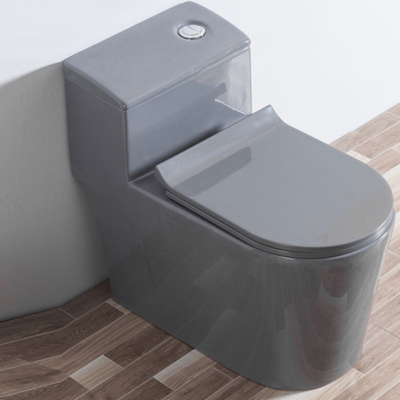 Traditional Floor Mount Flush Toilet Gray Urine Toilet for Washroom