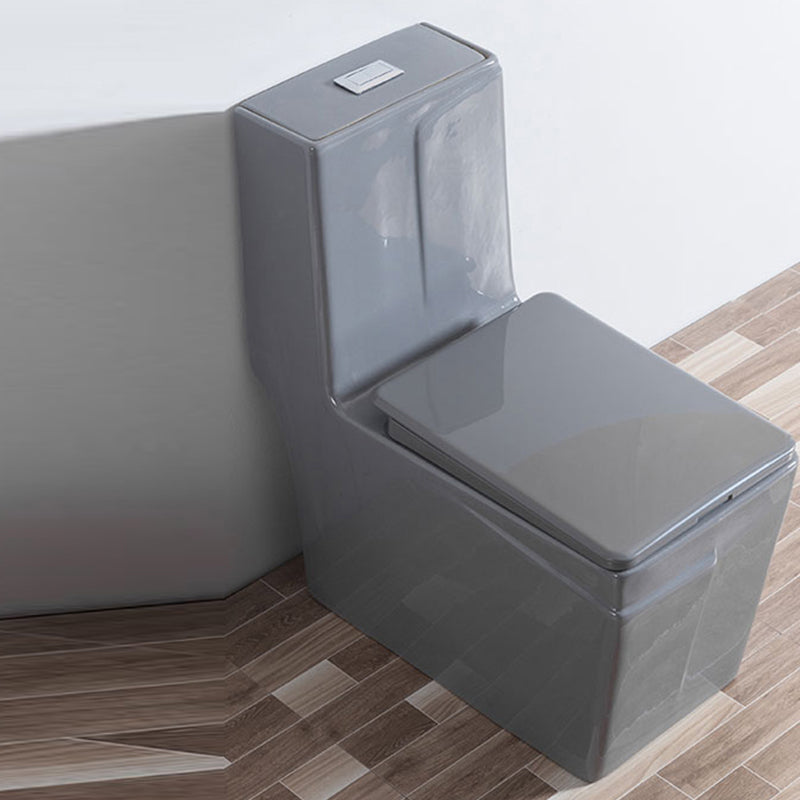 Traditional Floor Mount Flush Toilet Gray Urine Toilet for Washroom