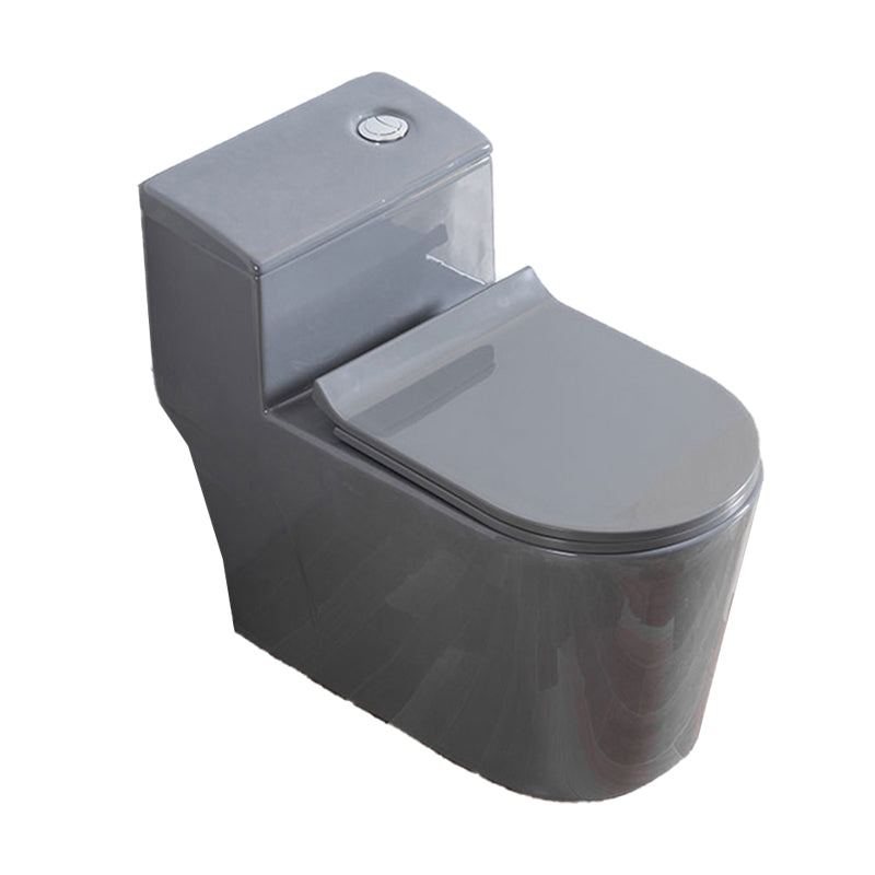 Traditional Floor Mount Flush Toilet Gray Urine Toilet for Washroom