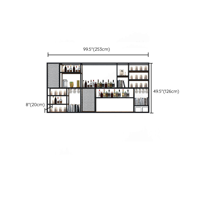 Wall Mounted Wine Bottle Rack Metal Wine Bottle Rack for Home