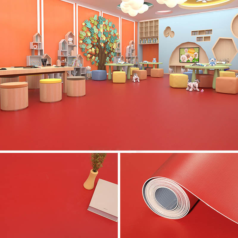 PVC Flooring Pure Color Waterproof Fire Resistant PVC Flooring