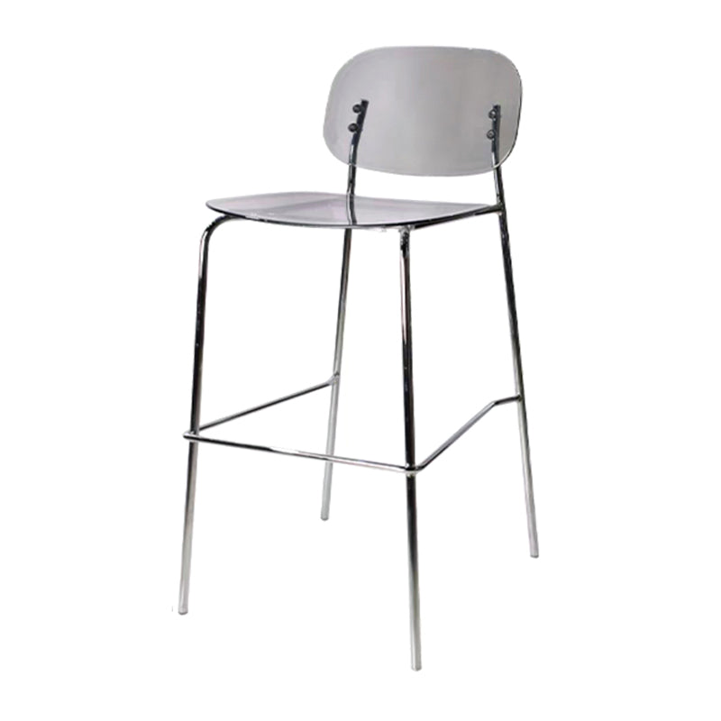 Plastic Bar Stools Industrial Style Backless Bar Stools with Footrest
