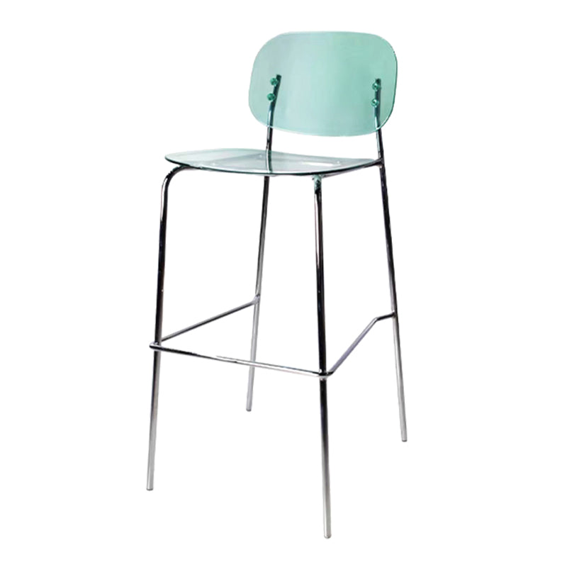 Plastic Bar Stools Industrial Style Backless Bar Stools with Footrest