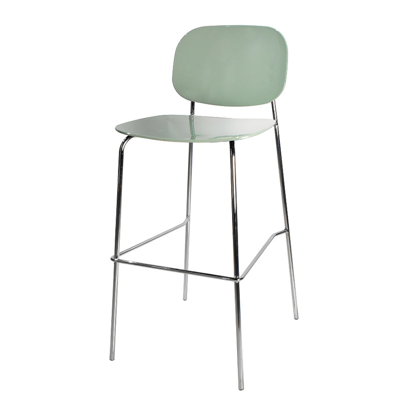 Plastic Bar Stools Industrial Style Backless Bar Stools with Footrest