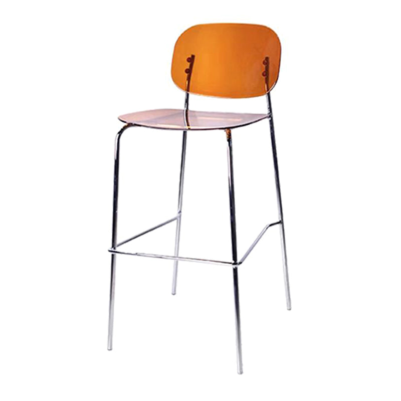 Plastic Bar Stools Industrial Style Backless Bar Stools with Footrest