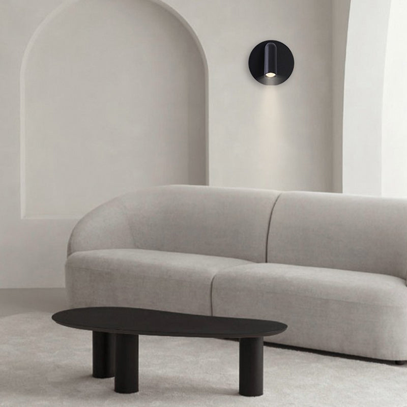 White/Black Modernism Single Wall Mounted Sconce LED Wall Light for Bedroom