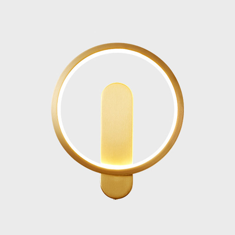 Contemporary 1/2-Light Wall Mounted Sconce LED Metal Wall Light