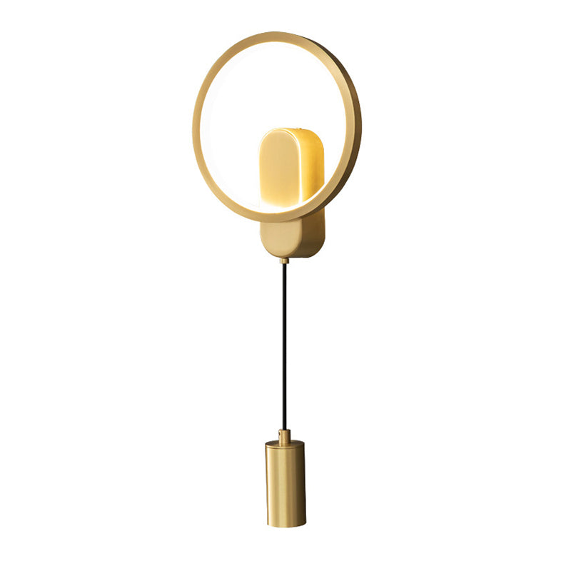 Contemporary 1/2-Light Wall Mounted Sconce LED Metal Wall Light