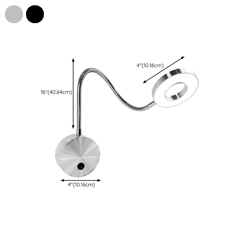 Armed Wall Lighting Modern Metal 1 Light Wall Sconce for Bedroom