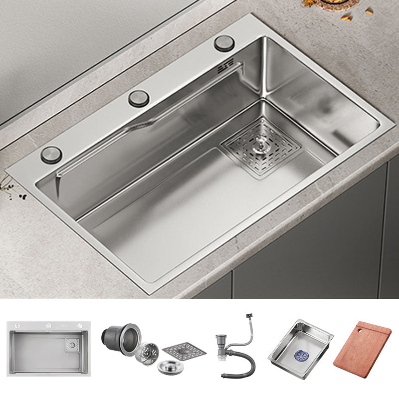 Modern Kitchen Sink Stainless Rectangular Kitchen Sink with Faucet