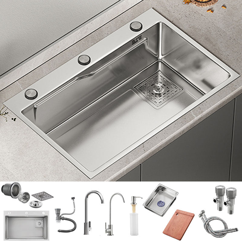 Modern Kitchen Sink Stainless Rectangular Kitchen Sink with Faucet