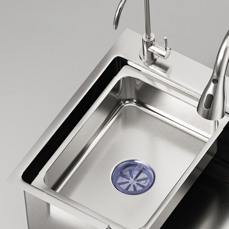 Modern Kitchen Sink Stainless Rectangular Kitchen Sink with Faucet