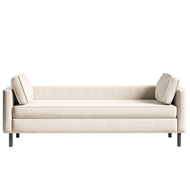 Modern Upholstered Seating Bench Rectangle Bench with Wooden Base for Bedroom