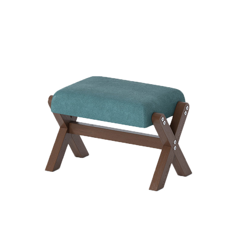 Rectangle Footstool Contemporary Foot Stool With Legs for Living Room