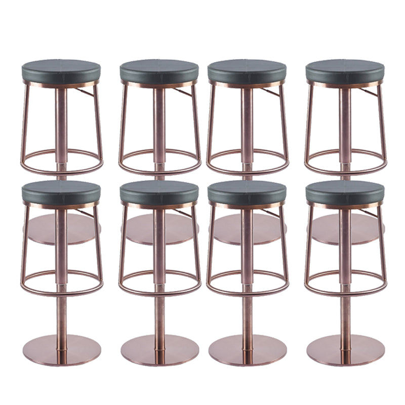 Modern Upholstered Counter Stool Bar-height Bar Stool with Footrest
