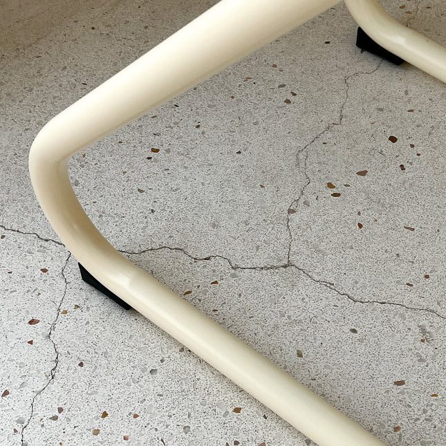 Contoured Seat Dining Stool Low Back Bar Stool with Metal Base