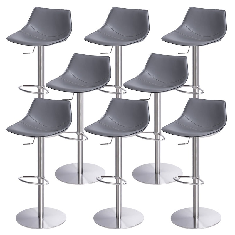 Adjustable Bar Stool Leather Backrest Bar Stools for Living Room