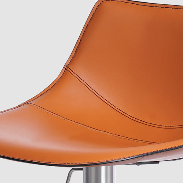 Adjustable Bar Stool Leather Backrest Bar Stools for Living Room