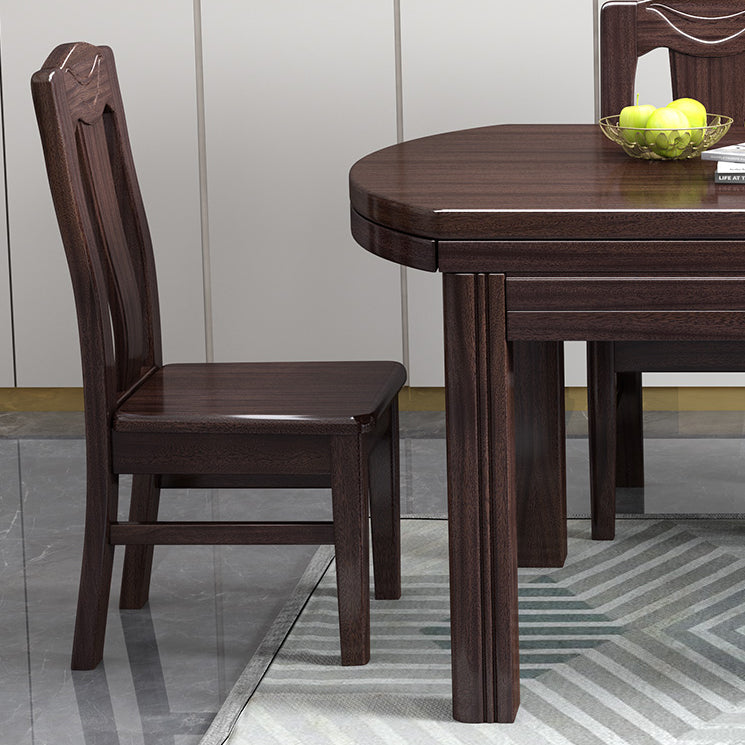 Extendable DiningTable Set 5/7/9 Pieces with Wood Base Kitchen Furniture Set