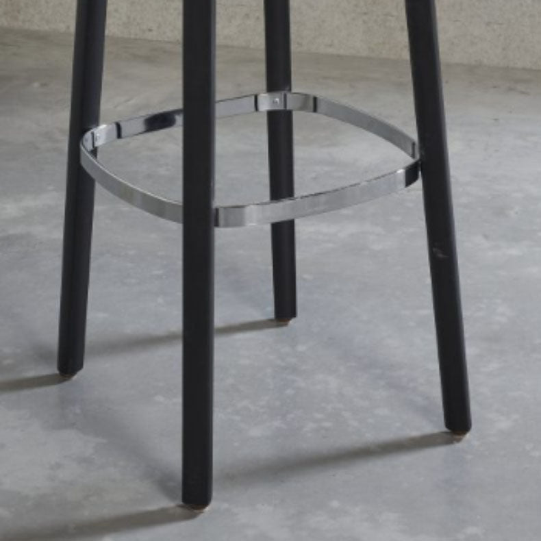 Contemporary Style Wood Counter Chair Footrest Counter Stool for Restaurant