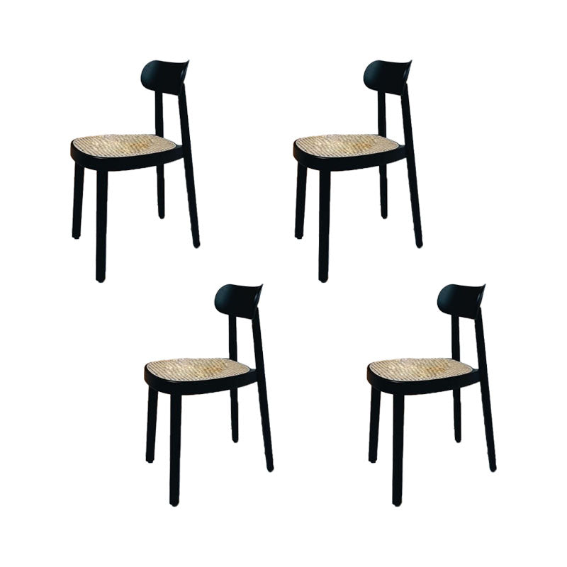 Contemporary Style Wood Counter Chair Footrest Counter Stool for Restaurant