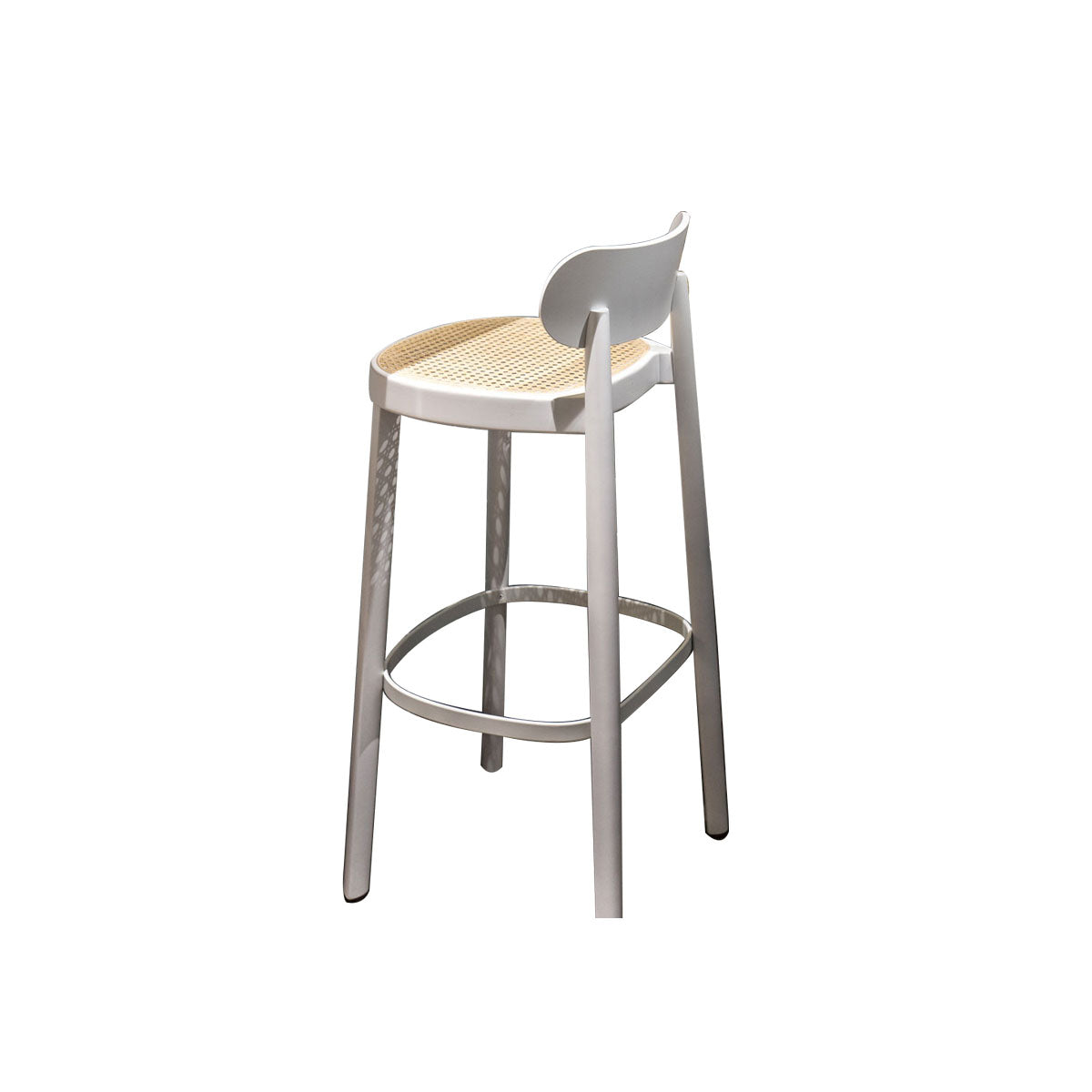 Contemporary Style Wood Counter Chair Footrest Counter Stool for Restaurant