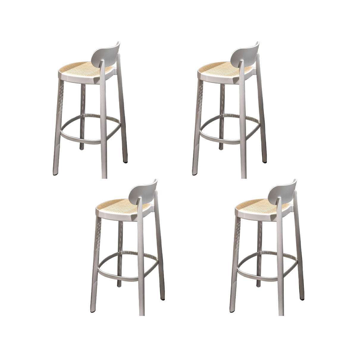 Contemporary Style Wood Counter Chair Footrest Counter Stool for Restaurant