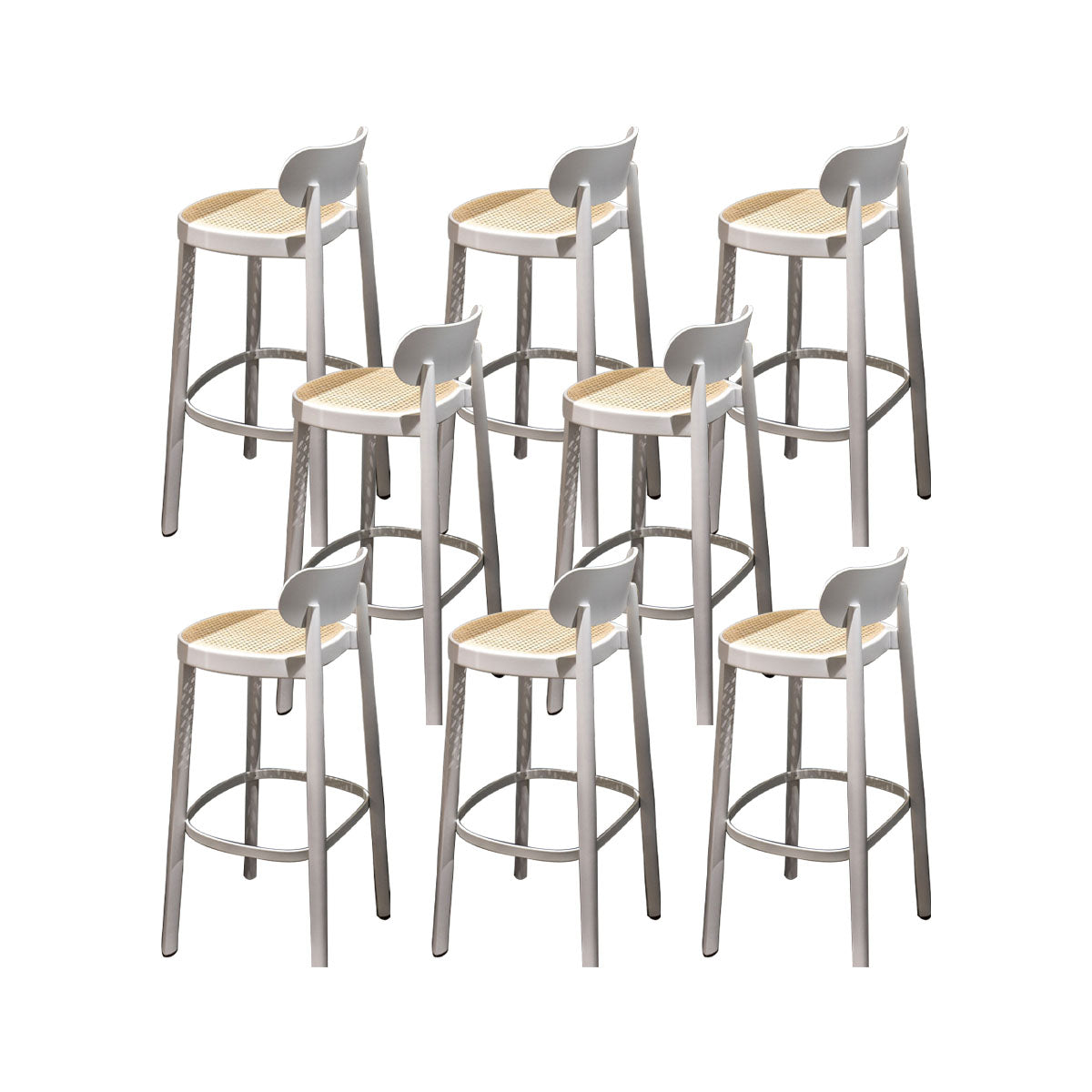 Contemporary Style Wood Counter Chair Footrest Counter Stool for Restaurant