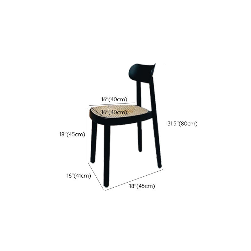 Contemporary Style Wood Counter Chair Footrest Counter Stool for Restaurant