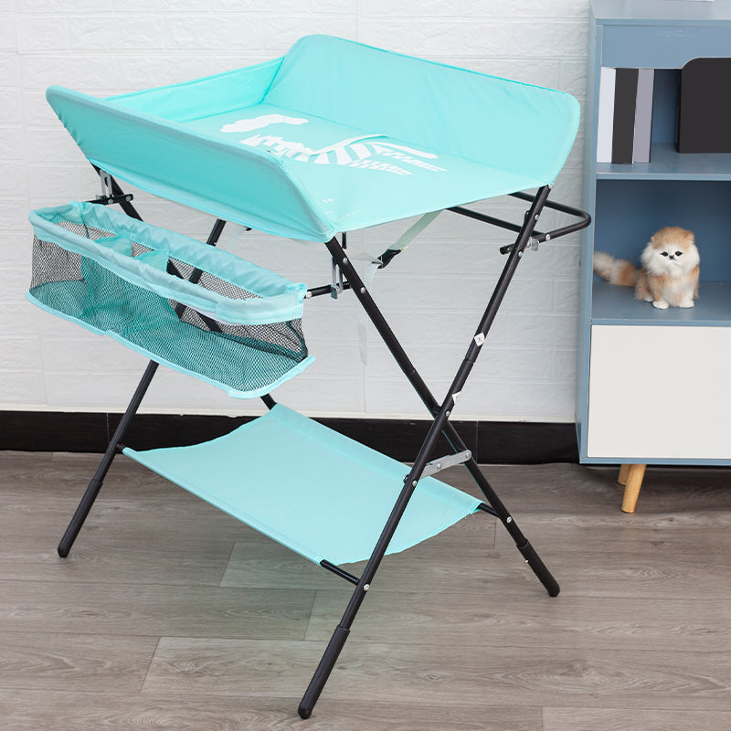 Portable Changing Table Folding Baby Changing Table with  Basket