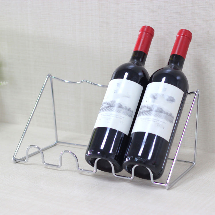 Modern Countertop Bottle Holder Metal Wine Bottle Rack for Home