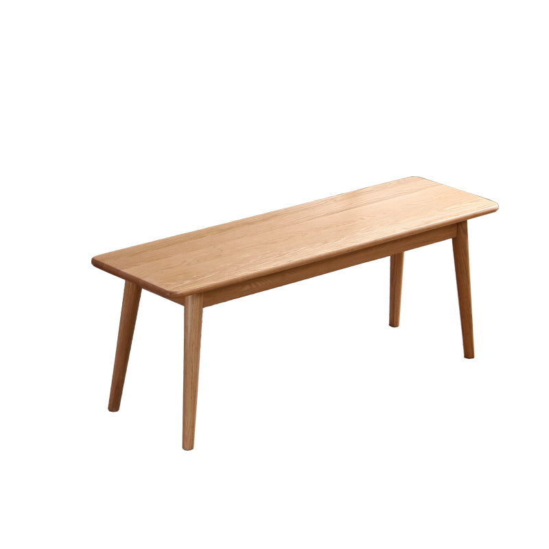 Modern Restaurant Seating Bench Solid Wood Rectangle Seating Bench