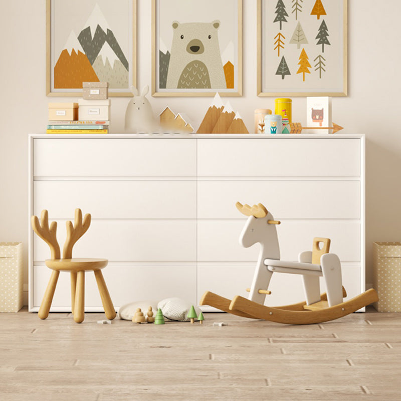 Horizontal Storage Chest Dresser Modern Storage Chest with 8 Drawers